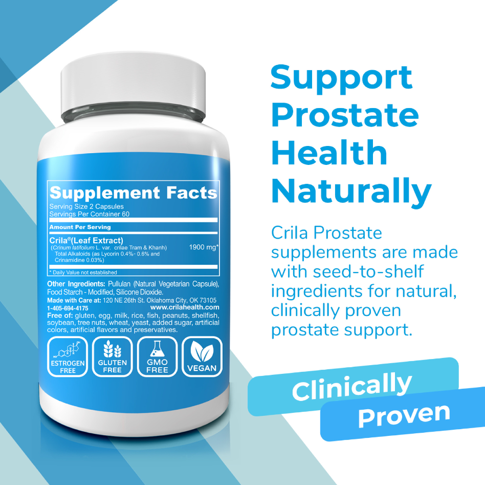 Crila® is Potent for Prostate Health - It stands for Integrity & Purity